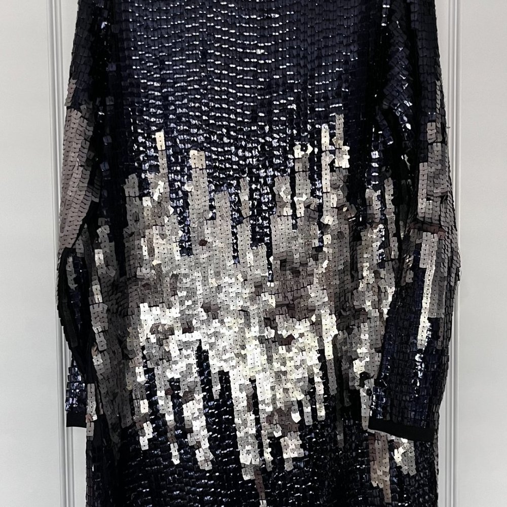Zara NYE Sequin Long Sleeve Dress Size L